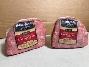lot 136 image: B - Smithfield Hickory Smoked Boneless Sliced Ham - See Pictures for Lbs