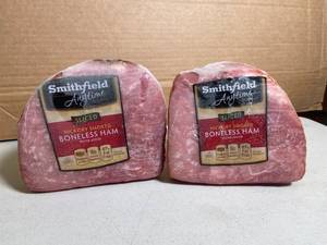 lot 225 image: B - Smithfield Hickory Smoked Boneless Sliced Ham - See Pictures for Lbs