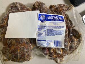lot 9 image: G - Seasoned Whole Pork Butt - 6.78Lbs