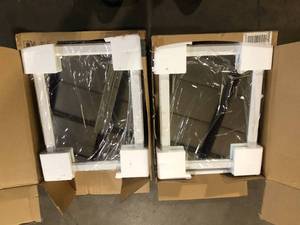 Lot of 2 Home Decorators Collection  Rectangular Wood Composite Medicine Cabinet with Mirror Customer Returns See Pictures