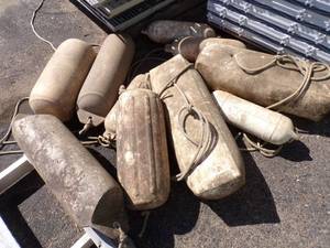 lot 8 image: 9 Boat Buoys