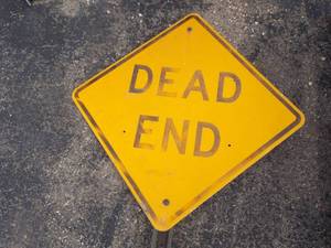 lot 10 image: Dead End Sign with Post