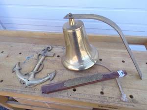 lot 54 image: Ships Bell, Anchor and Captains Quarters Sign