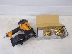 lot 66 image: Bostitch Roofing Nailer with Nails