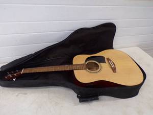 lot 73 image: George Washburn Lyon Guitar with Case