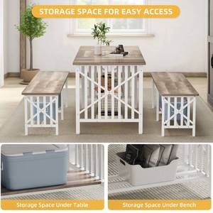 lot 14 image: DWVO 3-Piece Dining Table Set