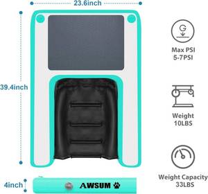 lot 30 image: Awsum Inflatable Dog Water Ramp Mini Pool Float