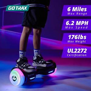 lot 38 image: Gotrax LED Light Hoverboard