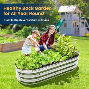 lot 47 image: Galvanized Raised Garden Bed