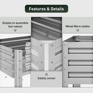 lot 48 image: Mestyl Galvanized Elevated Garden Bed