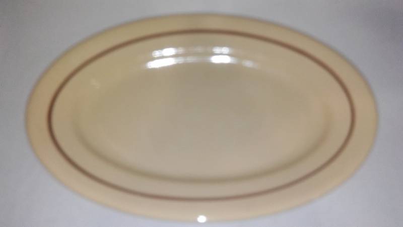 lot 779 image: Red Wing Platter, Buffalo Platter, Vintage Fire King Chip And Dip Bowls and more
