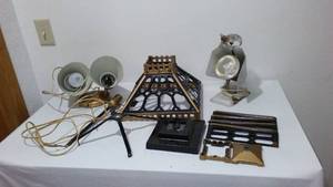 lot 705 image: Vintage Lamps (3) Heavy Metal.