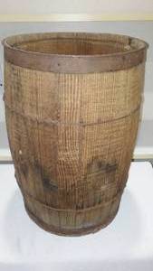 lot 706 image: Antique Wood Barrel.