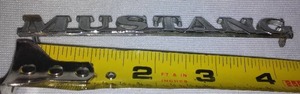 lot 709 image: Vintage Ford MUSTANG Fender Tag.