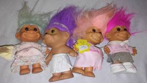 lot 744 image: Vintage Trolls Hard Bodies.