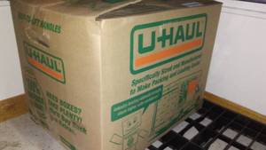lot 802 image: Mystery Box. U-Haul Box Full.