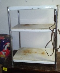 lot 804 image: Metal Utility Shelf with Electricity.