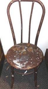 lot 840 image: Metal Vintage Chair.