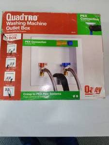 lot 874 image: Quadtro Crimp to PEX Washer Outlet Box. New