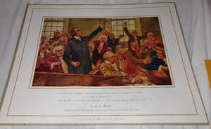 lot 589 image: Patrick Henry Addressing Convention In Virginia On March 23, 1775