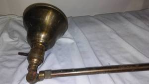 lot 646 image: Brass Plated Lamp - Works.