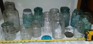 lot 664 image: Vintage Canning Jars - Nice Assortment.