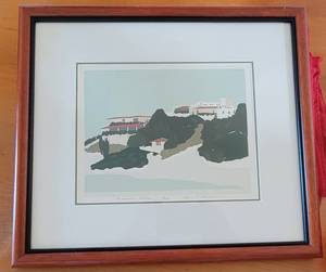 lot 23 image: LE Framed Print by Jane V. Mueller  Mexican Villas