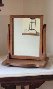 lot 160 image: Walnut Vanity Mirror