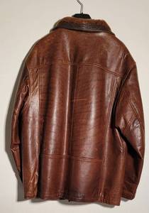 lot 132 image: Lone Pine Chestnut Shearling Leather Jacket  Size 42