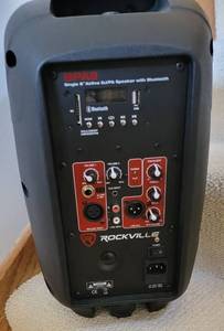 lot 50 image: Rockville BPA8 Single 8 inch Active DJPA Speaker with Bluetooth