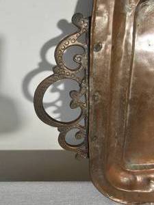 lot 98 image: Vintage Copper Serving Try
