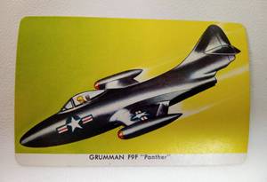lot 15 image: Vintage Collection of QUAKER 1957 Warplanes Trading Cards