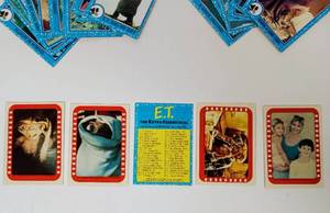 lot 32 image: Collection of Vintage E.T. The Extra-Terrestrial Trading Cards