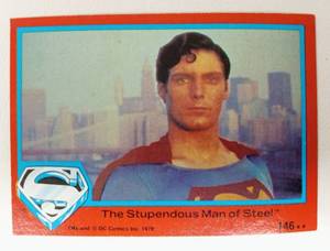 lot 34 image: Collection of Vintage SUPERMAN THE MOVIE Trading Cards