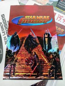 lot 70 image: Collection of Vintage STAR WARS & Sci-Fi Magazines with Two Matching Large TOPPS STAR WARS Finest Foil Cards