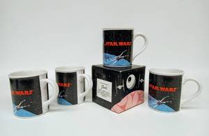 lot 72 image: Collection of Four Vintage STAR WARS EMPIRE STRIKES BACK Coffee Mugs