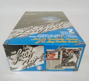 lot 82 image: Vintage Still Sealed Box of LEAF SET Series 2 MLB Baseball Cards