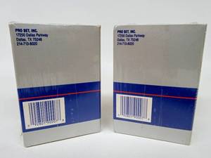 lot 62 image: Pair of Vintage Unopened Boxes of PRO SET, INC. SUPER BOWL XXV Silver Anniversary Commemorative Trading Cards