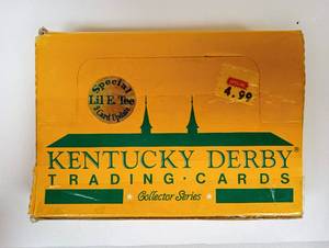 lot 68 image: Vintage Collection of BREYER Horse Figures, Horseshoes and Kentucky Derby Trading Cards