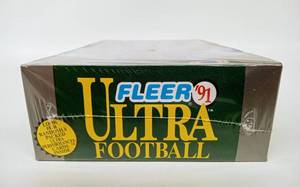 lot 55 image: Vintage Unopened Box of FLEER Ultra Football 1991 Trading Cards