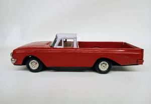 lot 155 image: Vintage ICHIMURA Tin Friction Toy Chevrolet Pick-Up