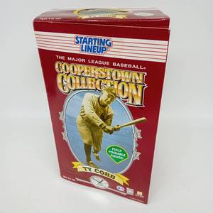 lot 184 image: Vintage STARTING LINEUP Ty Cobb Toy Baseball Figure