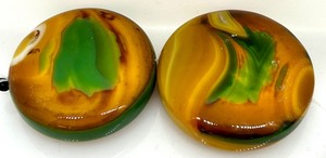 lot 208 image: Green and Yellow Jasper Magic Agate Round Stones (9)