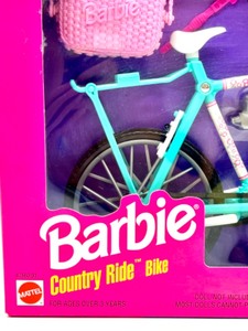 lot 127 image: BARBIE COUNTRY RIDE BIKE NIB