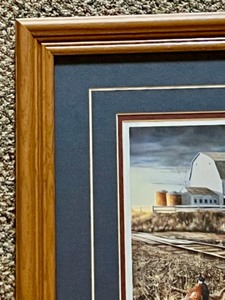 lot 228 image: Framed Artwork At the Crossings Signed by JIM HANSEL