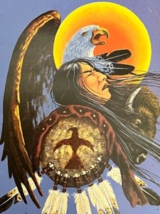 lot 219 image: Unframed Artist Signed Print TREAD US NO MORE - Power From Within by DEL IRON CLOUD - ART WEST
