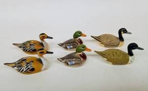 lot 187 image: Three Pairs of Duck Miniatures