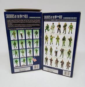 lot 275 image: Pair of SOLDIERS OF THE WORLD 12 Posable Action Figures including Vietnam Airborne Ranger and Dog Handler