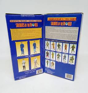 lot 276 image: Pair of SOLDIERS OF THE WORLD 12 Posable Action Figures including Civil War and World War I