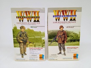 lot 277 image: Pair of 12 Posable New Generation Life Action Figures by DRAGON including Herman & Alfred